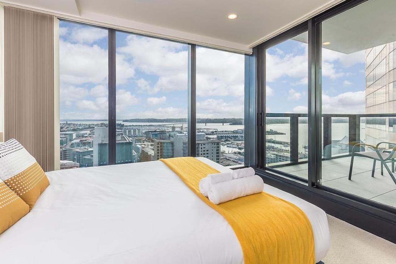 אוקלנד Magnificent Harbour View Skytower View Apartment In Cbd מראה חיצוני תמונה