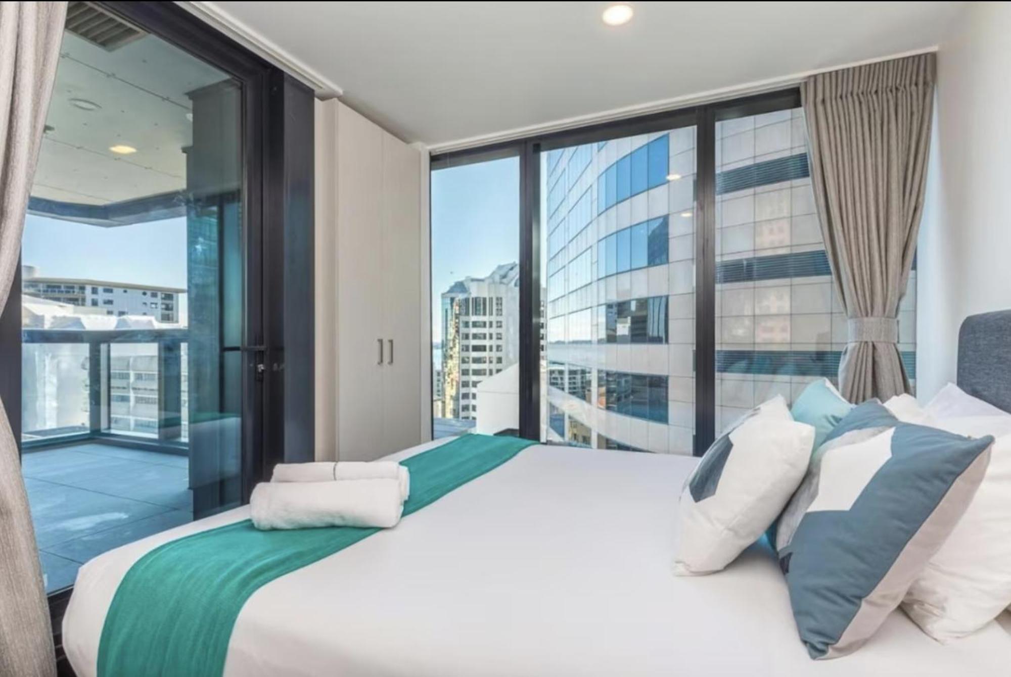 אוקלנד Magnificent Harbour View Skytower View Apartment In Cbd מראה חיצוני תמונה