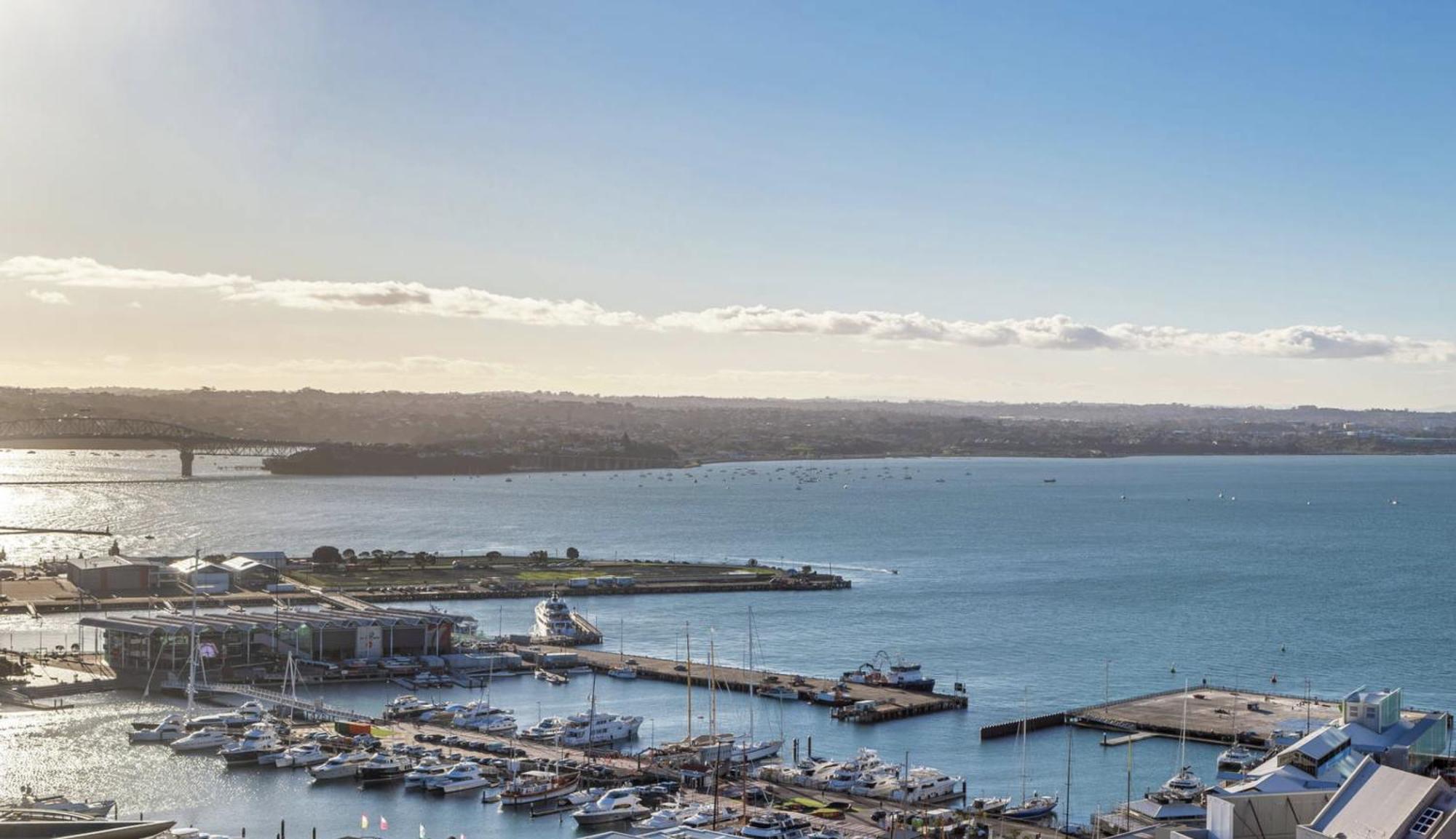 אוקלנד Magnificent Harbour View Skytower View Apartment In Cbd מראה חיצוני תמונה
