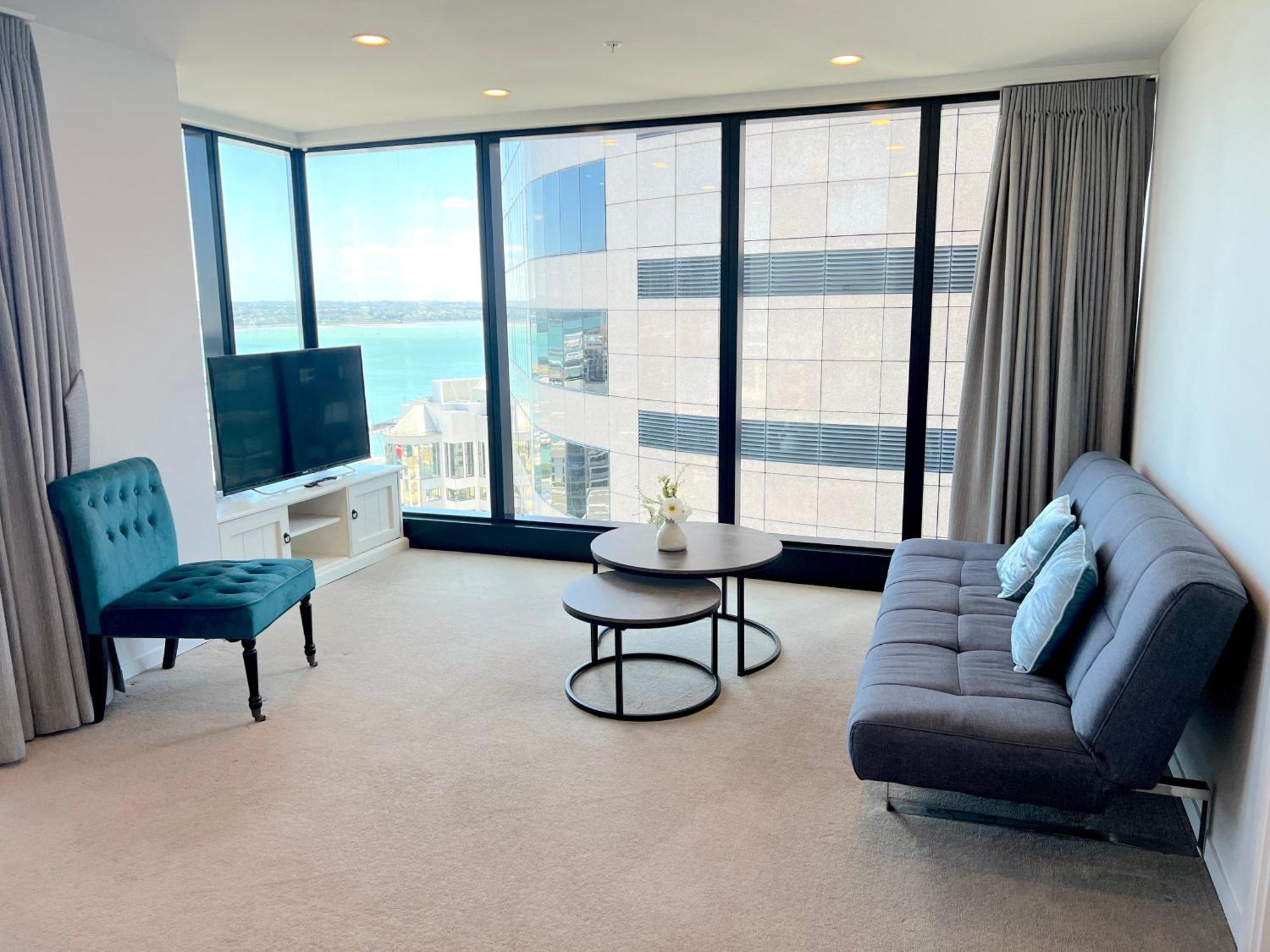 אוקלנד Magnificent Harbour View Skytower View Apartment In Cbd מראה חיצוני תמונה