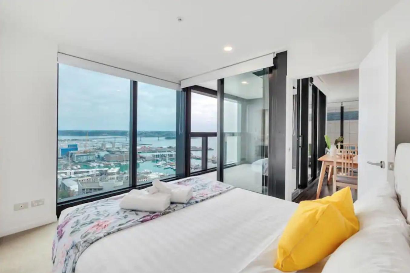 אוקלנד Magnificent Harbour View Skytower View Apartment In Cbd מראה חיצוני תמונה