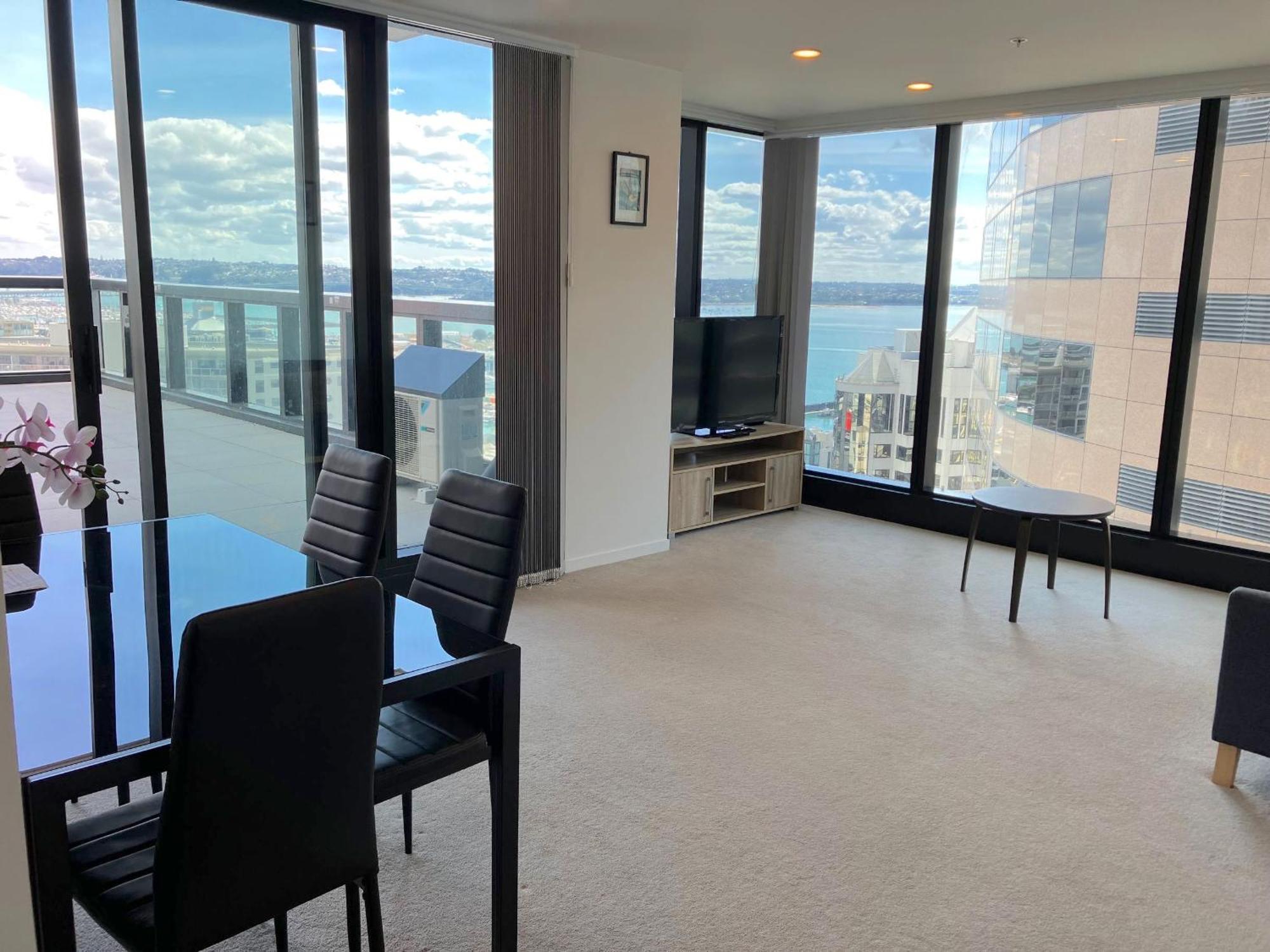 אוקלנד Magnificent Harbour View Skytower View Apartment In Cbd מראה חיצוני תמונה